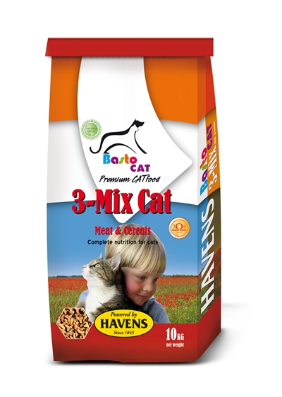 HAVENS 3-mix Cat, 10 kg, fuldfoder til kat